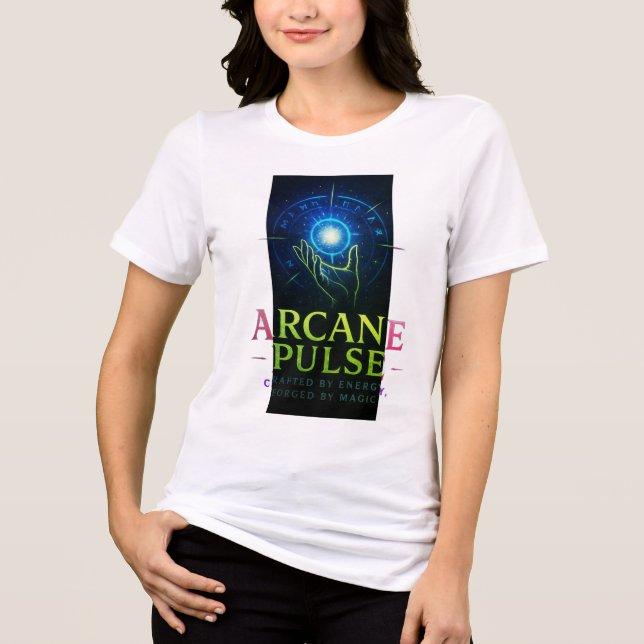 Arcane Pulse | Dark Vibes Only Tri-Blend Shirt (Front)