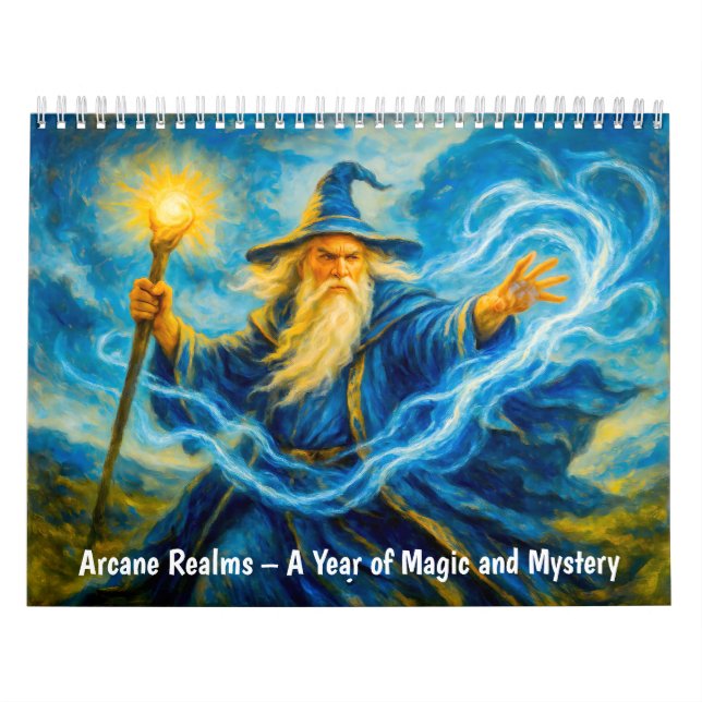 Arcane Realms – A Year of Magic and Mystery Calendar (Cover)