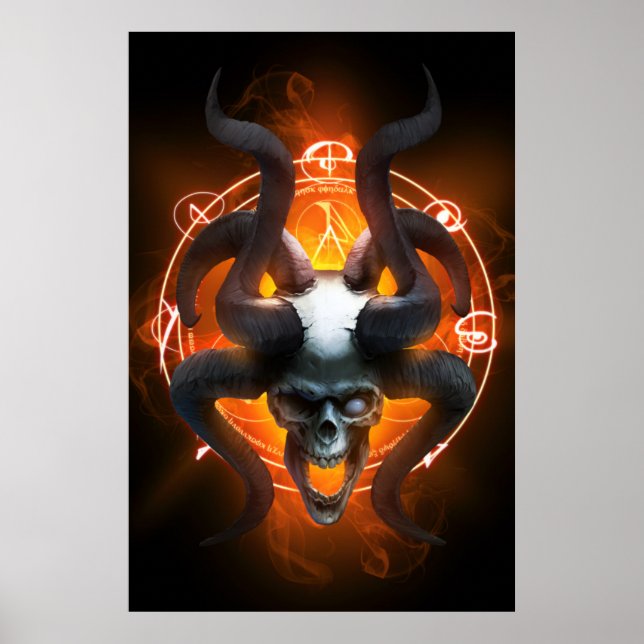 Arcane Skull Semi-Gloss Poster (Front)