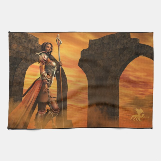 Arcane Warrior Tea Towel (Horizontal)