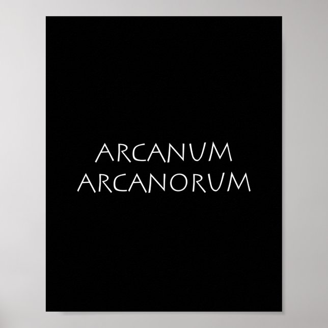 Arcanum arcanorum poster (Front)