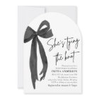 Arch Black Bow She's Tying the Knot Bridal Shower