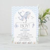 Arch Blue Oh Boy Under Sea Baby Shower
