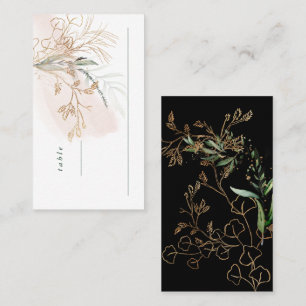 Arch Botanical Eucalyptus Golden Greenery Moss Pl Place Card