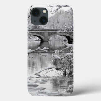 Arch Bridge over Frozen River in Winter iPhone 13 Case