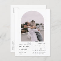 Arch calendar photo Save the Date Invitation