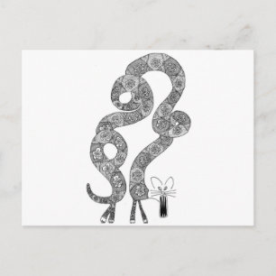 arch cat postcard