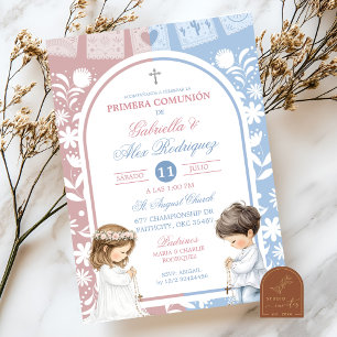 Arch Cielito Lindo Sibling Boy and Girl First Holy Invitation