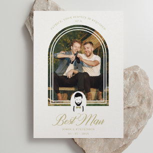 Arch Effect Best Man Funny Wedding Simple Proposal