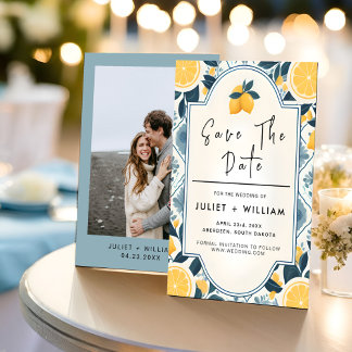 Arch Food Fun Fruit Lime Lemon Wedding Save The Date