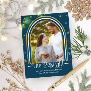 Arch Frame Christmas Pregnancy Announcement