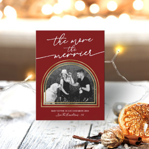 Arch Frame Christmas Pregnancy Announcement