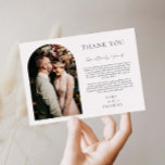 Arch Frame Wedding Photo Thank You Card<br><div class="desc">Minimalist and modern wedding thank you card. Text and messages can be edited on the back of the card. For more advanced customisation of this design,  e.g. changing layout,  font or text size please click the "CUSTOMIZE" button above. Please contact me for any questions!</div>