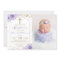 Arch Gold Glitter Purple Floral Girl Baptism Photo