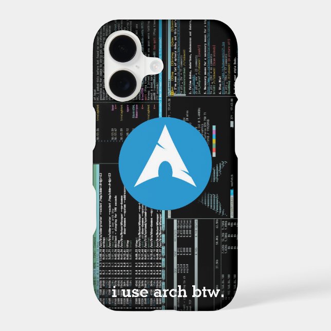 Arch Linux Disc Logo - Liquid Carbon Dark (Back)