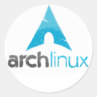 Arch Linux Logo Classic Round Sticker