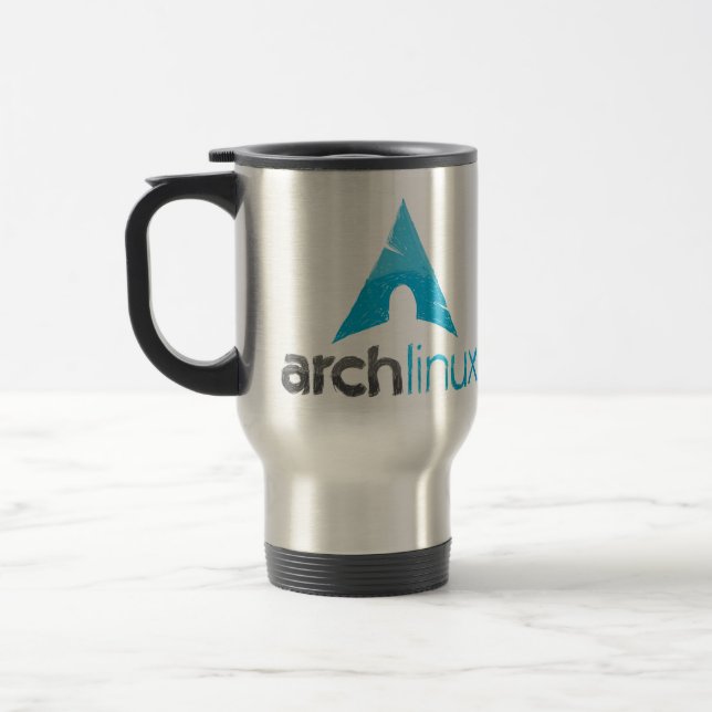 Arch Linux Logo Travel Mug (Left)