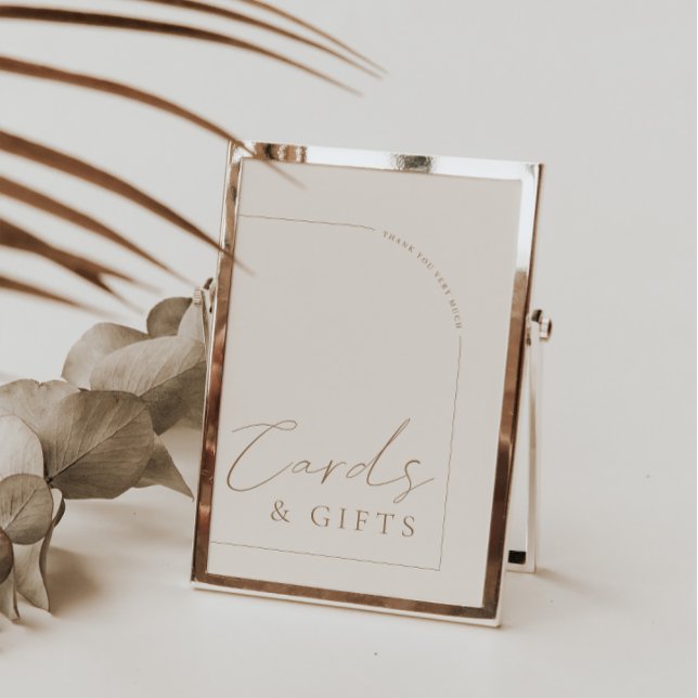 Arch Modern Calligraphy Cards & Gifts Wedding Sign (Creator Uploaded)