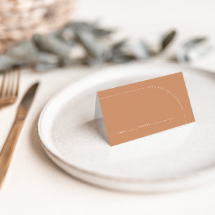 Arch Modern Rust Boho Wedding Guest  Place Card