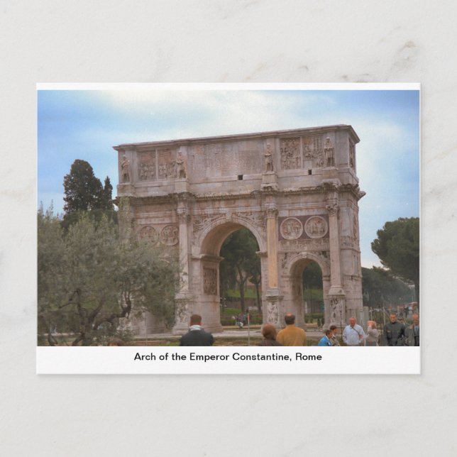 Arch of the Emperor Constantine, Rome Postcard (Front)