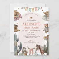 Arch Photo Back First Rodeo Western 1st Birthday
