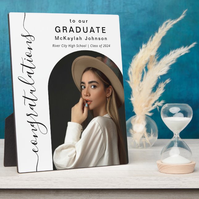 Arch Photo Congratulations to our Graduate Plaque (Side)