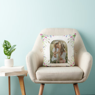Arch Photo Floral Personalised Mother’s Day Gift Cushion