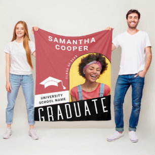 Arch Photo Graduation Fleece Blanket