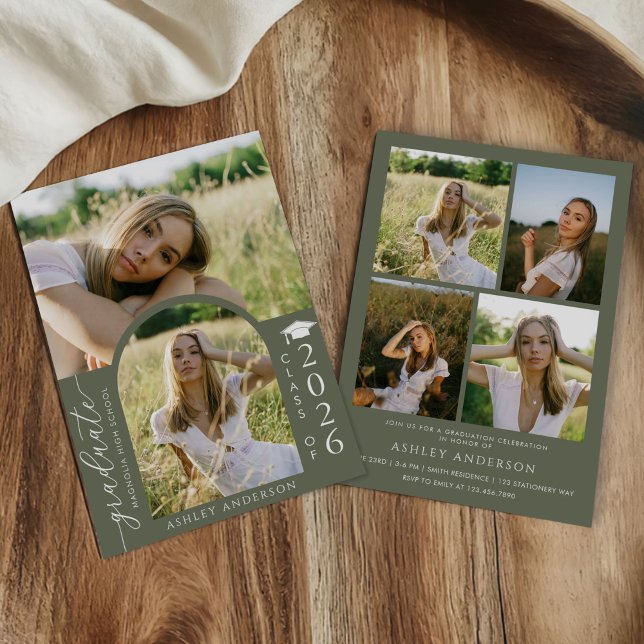 Arch Photo Graduation Party Invite Announcement (Creator Uploaded)