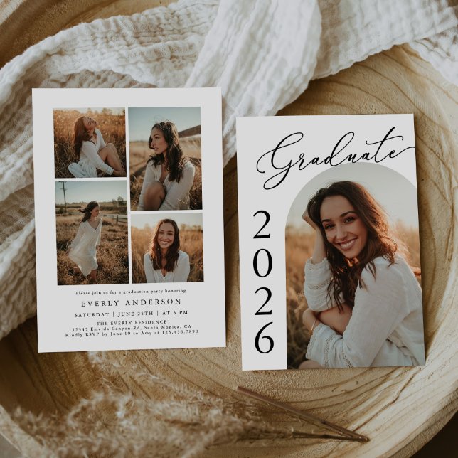 Arch Photo Graduation Party Invite Announcement (Creator Uploaded)