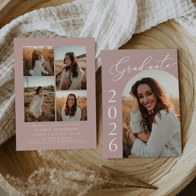 Arch Photo Graduation Party Invite Announcement (Creator Uploaded)