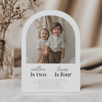 Arch Photo - Joint Birthday Invitation