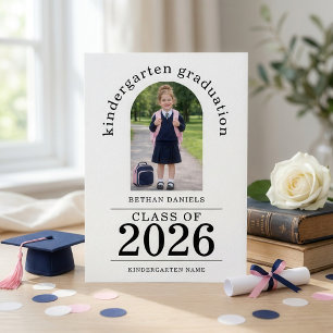 Arch Photo Kindergarten Graduate 2026 Announcement
