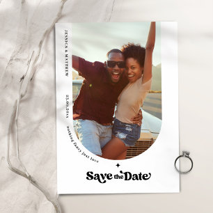 Arch Photo Modern Retro Typography Save The Date