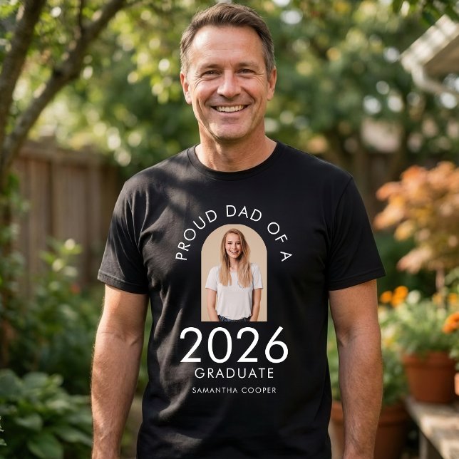 Arch Photo Proud Dad of 2026 Graduate T-Shirt (Creator Uploaded)