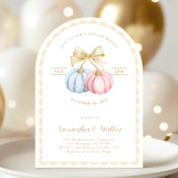 Arch Pumpkins Gender Reveal Party
