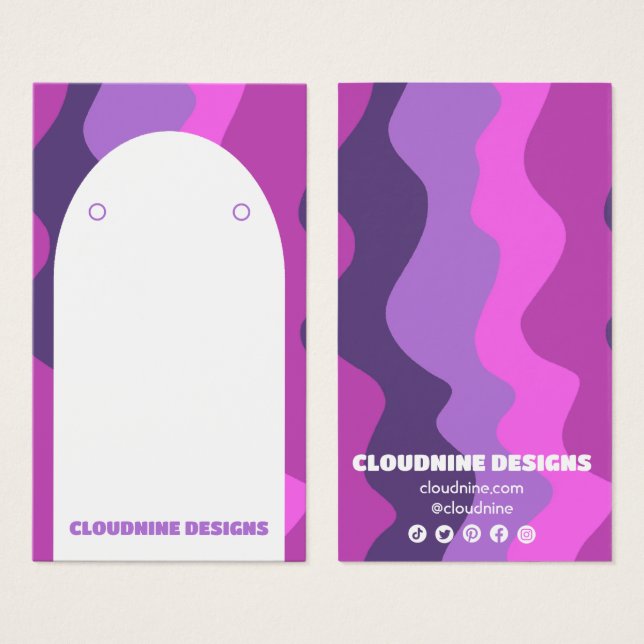 Arch Retro Waves Earring Necklace Jewellery Displa (Front & Back)