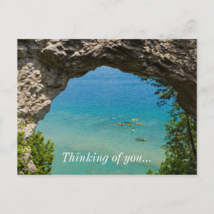 Arch Rock Canoeing Postcard