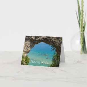Arch Rock Canoeing Thinking Of You Card