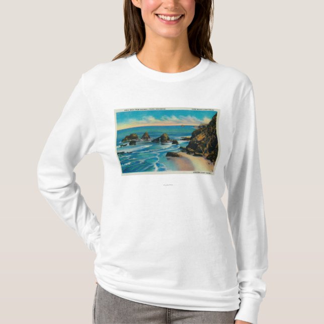 Arch Rock from Maxwell Point, OceansideCoast T-Shirt (Front)