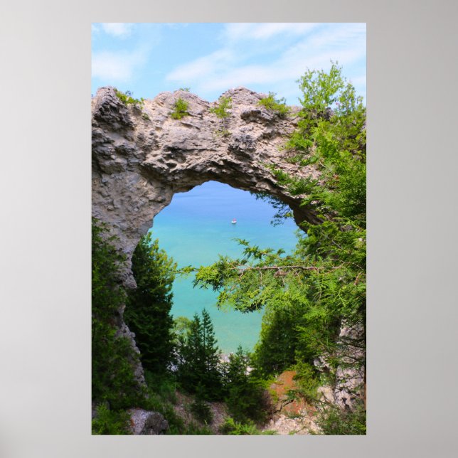 Arch Rock Mackinac Island Poster (Front)
