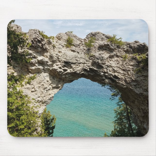 Arch Rock on Mackinac Island, Michigan Mouse Pad (Front)