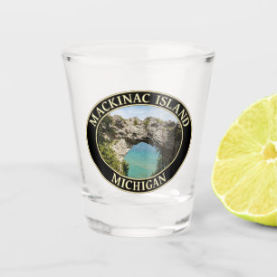 Arch Rock on Mackinac Island, Michigan Shot Glass