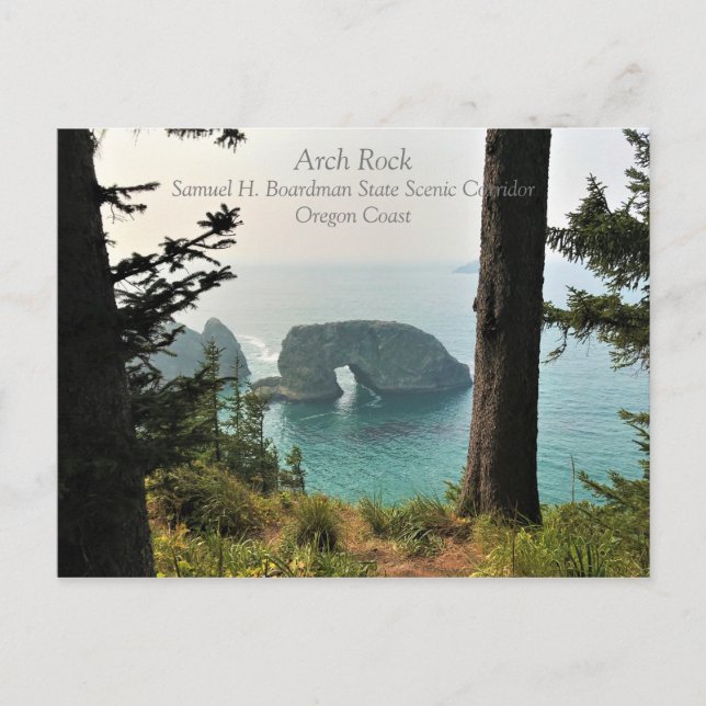 Arch Rock, Samuel H. Boardman, Oregon Coast Postcard (Front)