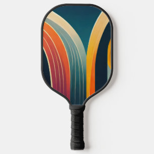 Arch shapes in bright colours pickleball paddle