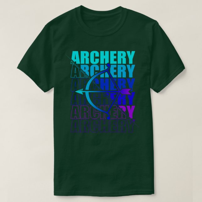 Arch Sport Archer Archery Arrow And Bow 9 T-Shirt (Design Front)