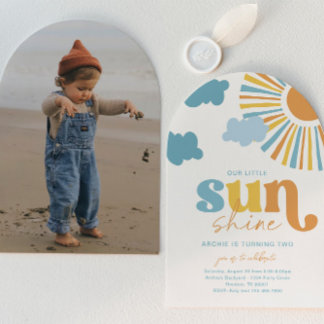 Arch Sun Birthday Invitation