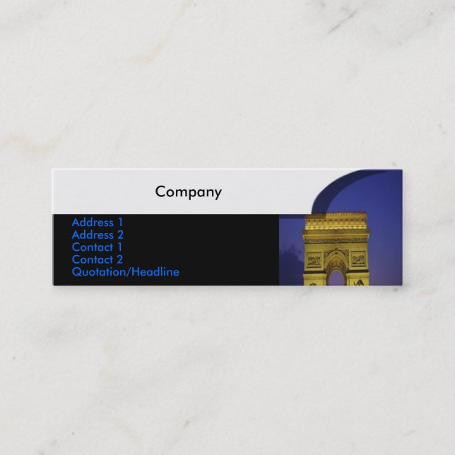 Arch The Triumph  Business Card (Front)
