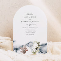 Arch Tropical Ocean Coral Jelly Fish Beach Wedding