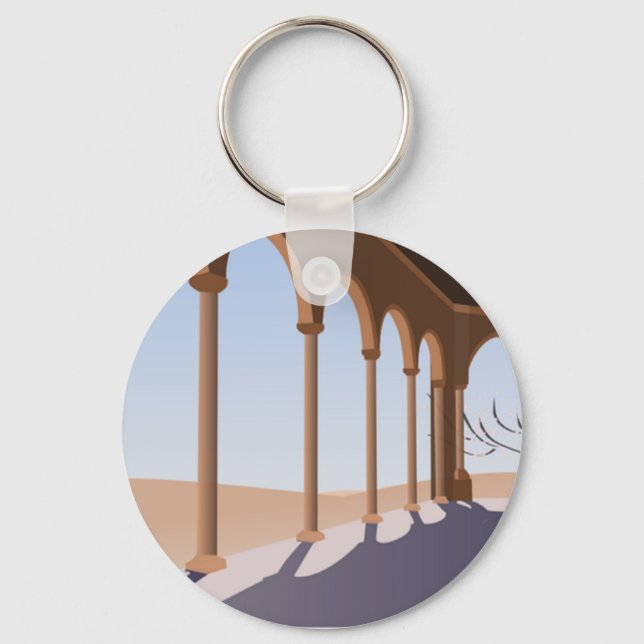 Arch walls drawing key ring (Front)
